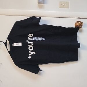 Gildan Medium Boys Black T Shirt